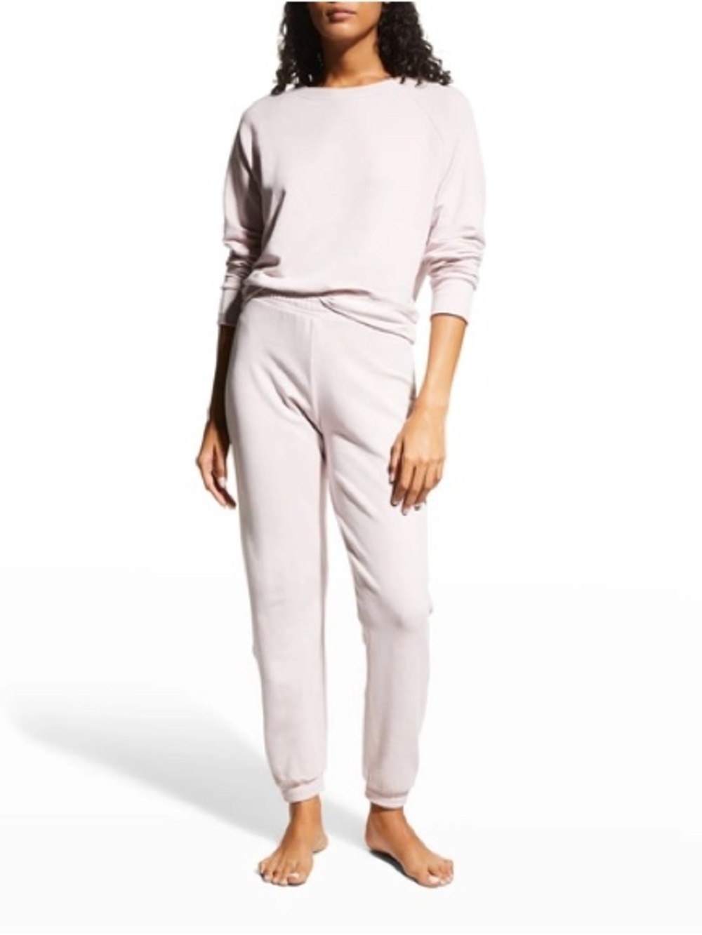 Skin Emilie Organic Cotton Joggers in Lilac Haze
